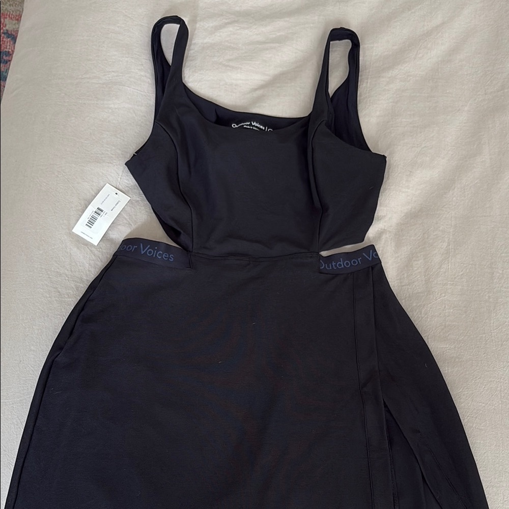 Outdoor Voices Black Court Dress